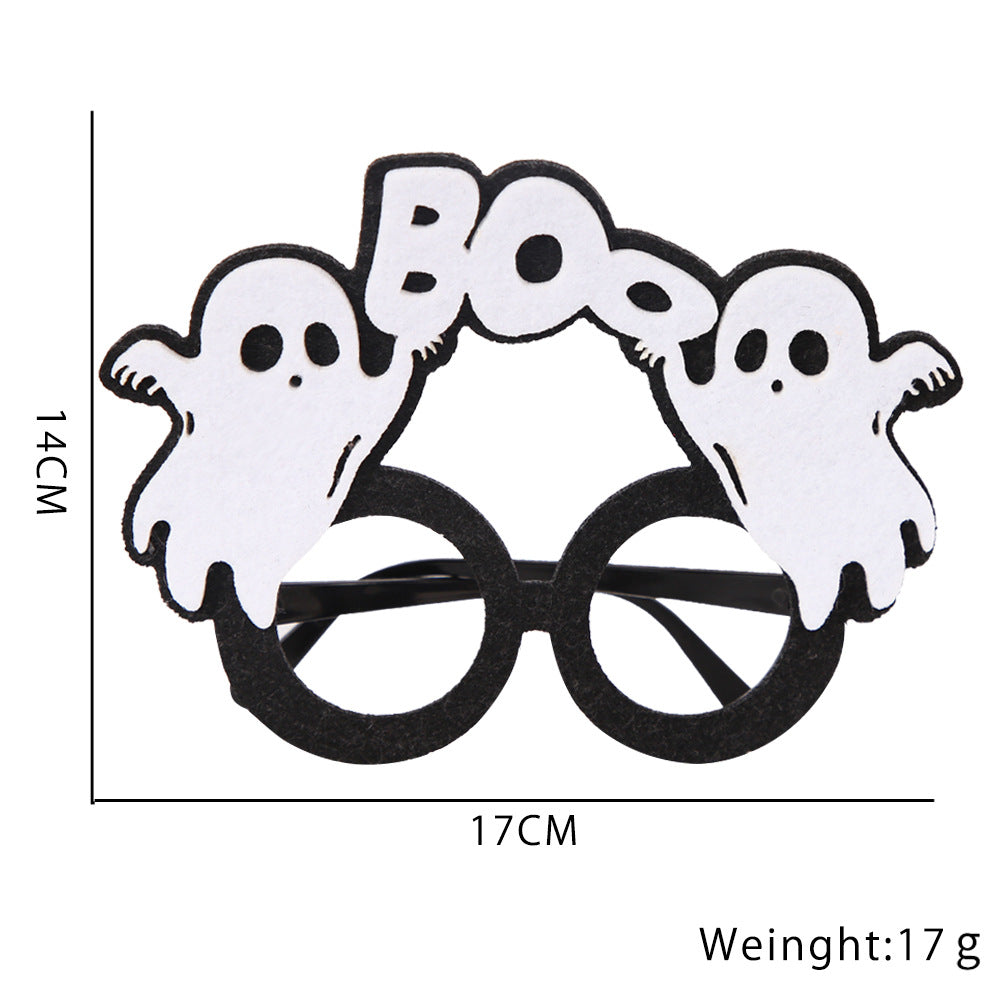 Wholesale Halloween Party Kids Adult Horror Props Skeleton Ghost Glasses Frame