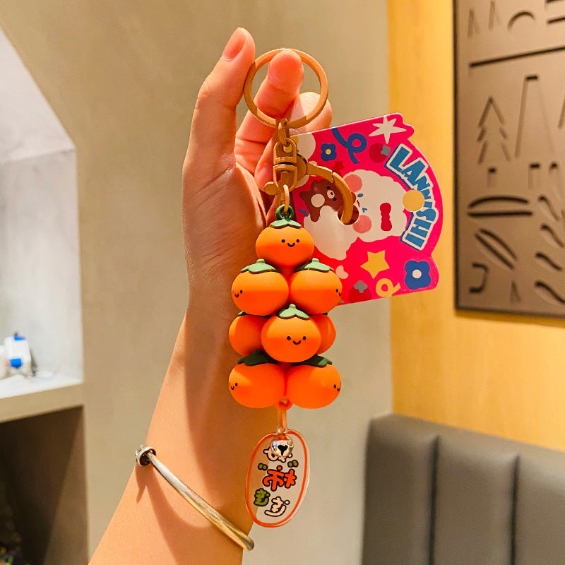 Wholesale Pvc Cute Fruit Jenga Keychain