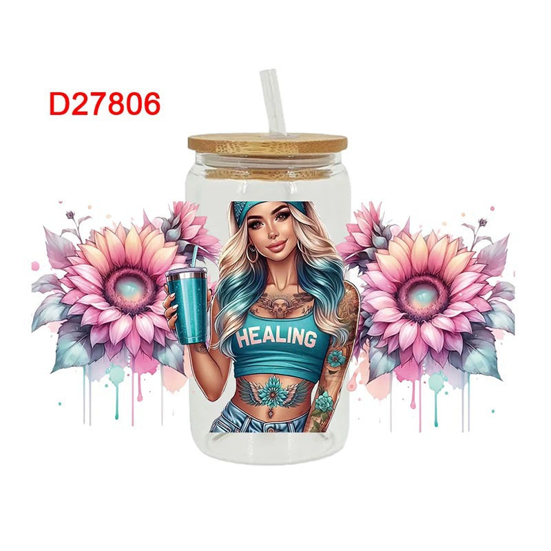 Wholesale UV Transfer Paste Glass Crystal Label Crystal Paste 16OZ UV DTF WRAPS