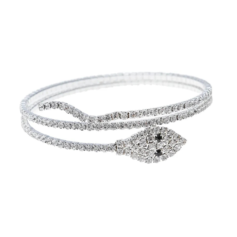 Wholesale Claw Chain Snake Rhinestone Simple Evening Fashion Zircon Bracelet