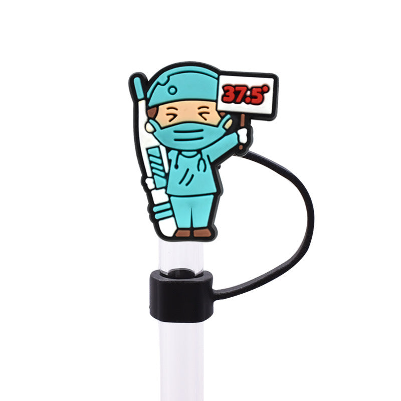 Wholesale  Random 100pcs/pack    Medical dust plug  straw cap  Straw Tube Cap