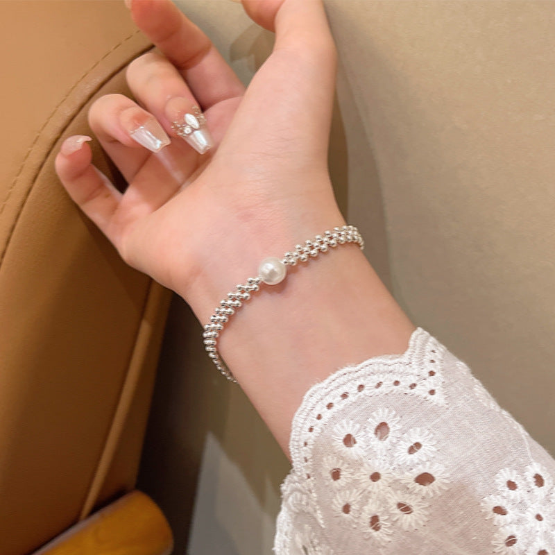 Wholesale Silver baroque pearl bracelet