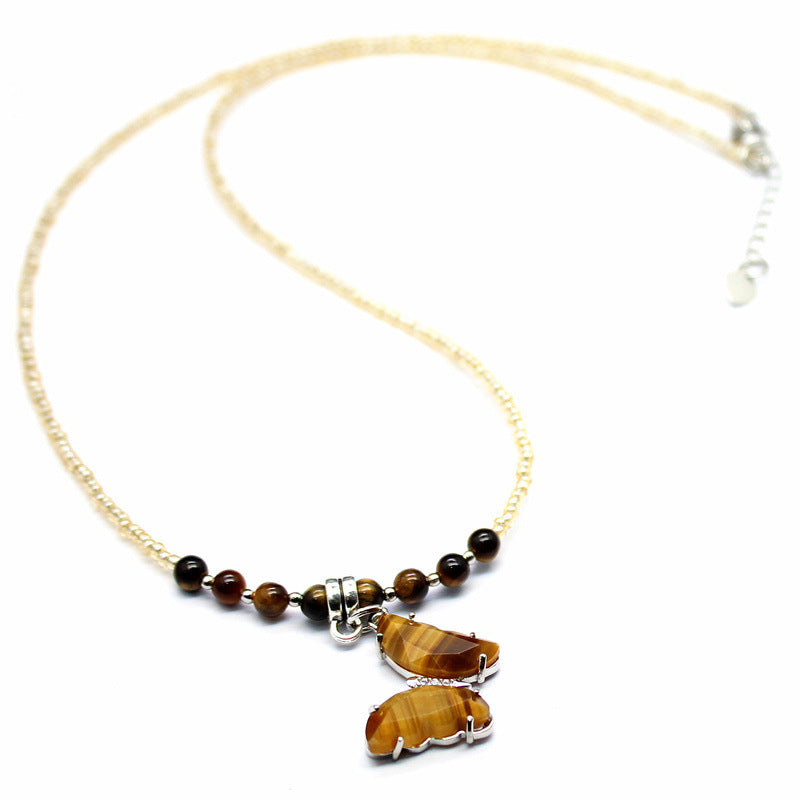 Wholesale Amethyst Butterfly Necklace