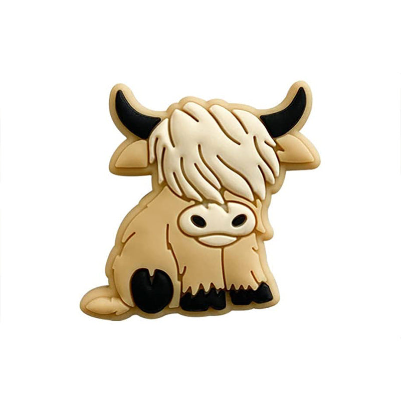 Wholesale 20PCS Cartoon Bull Head DIY Beaded Pen Ornaments Silicone Beads