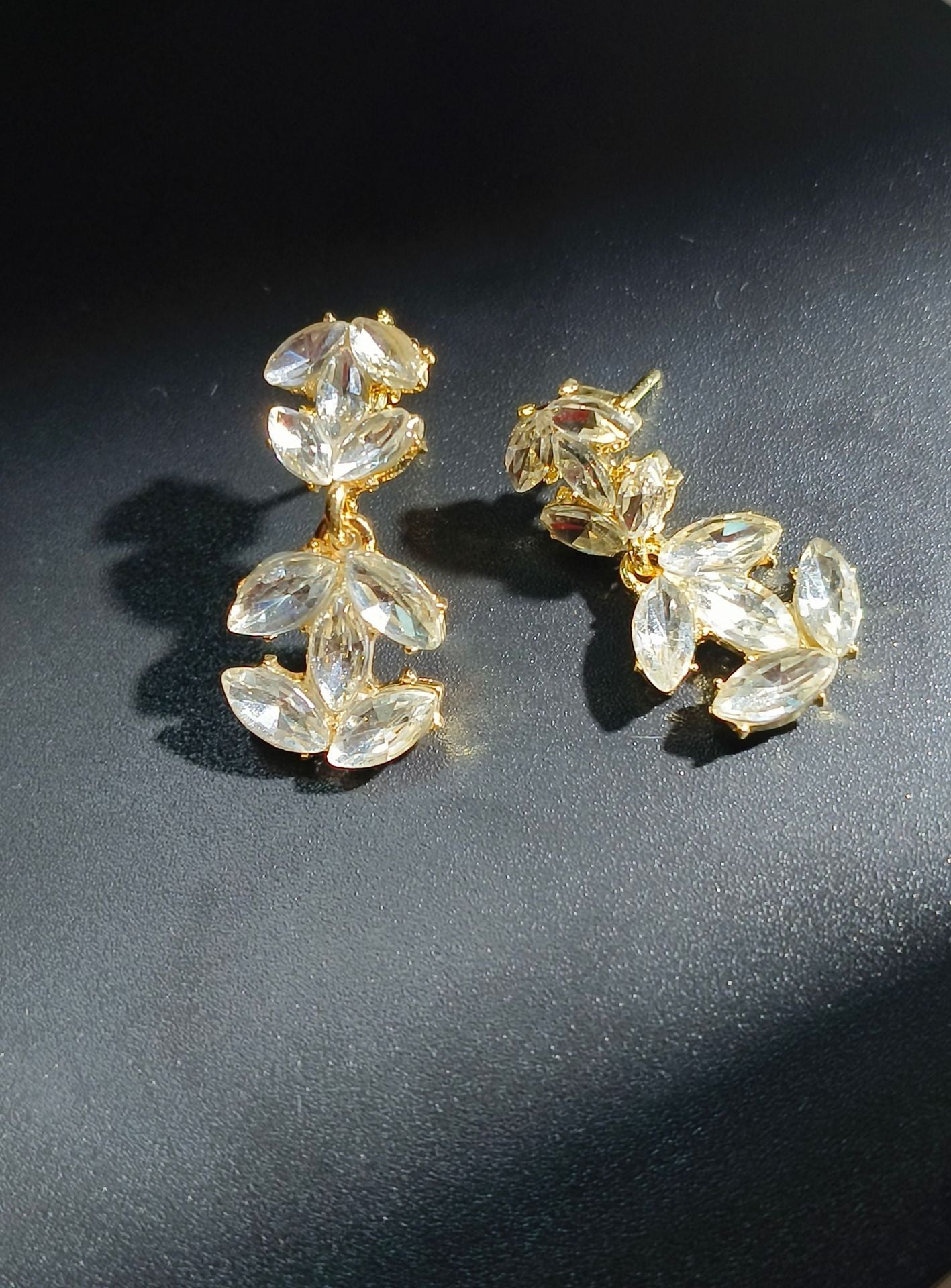 Wholesale Versatile Fashion Zircon Letter Earrings