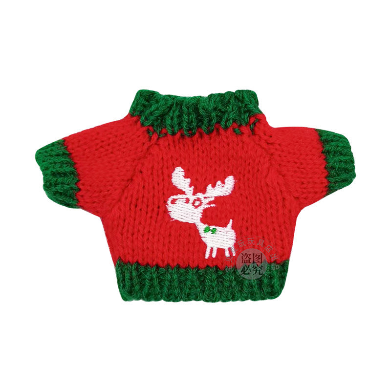 Wholesale 5pcs Toy 14cm Embroidered Knitted Door Dog Elf Doll Accessories