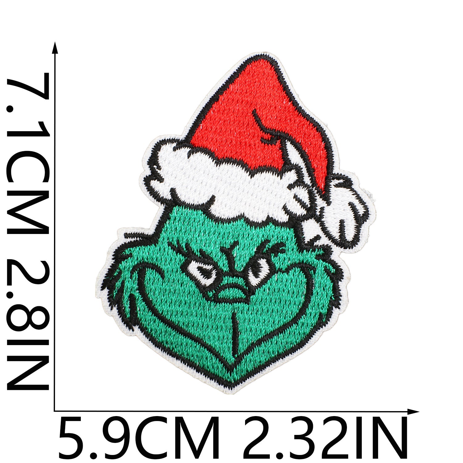 Wholesale Embroidered Christmas Patch Funny Holiday Design Polyester Thread Applique For Clothing Resale  OLY Exclusive