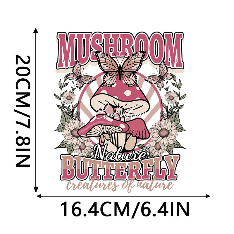 Wholesale 10pcs Colorful Flower Cartoon Mushroom UV DTF Ready to Press Transfers Wraps