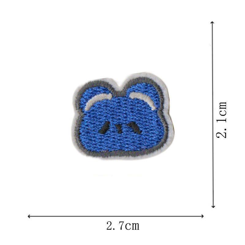 Wholesale Polyester Cotton Animal Embroidery Patches Cute Panda Dog Rabbit Designs For Kids Clothing DIY Craft Supply