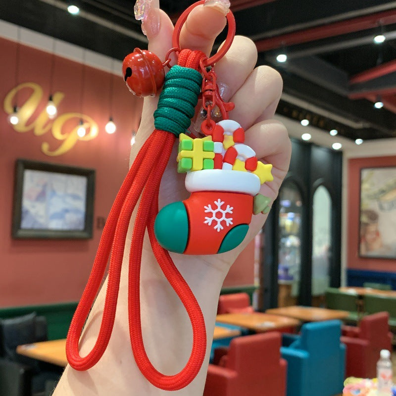 Wholesale Christmas children' s bag keychain cute pendant
