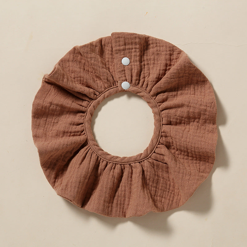 Wholesale Baby Bib 360-degree Bib Pure Cotton 4-layer Gauze Absorbent Bib Children Bib