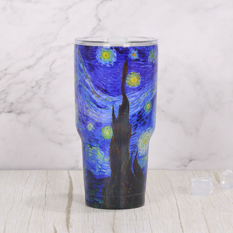 Wholesale 30oz Stainless Steel Large Capacity Dazzling Starry Sky Ice Bomber Cup