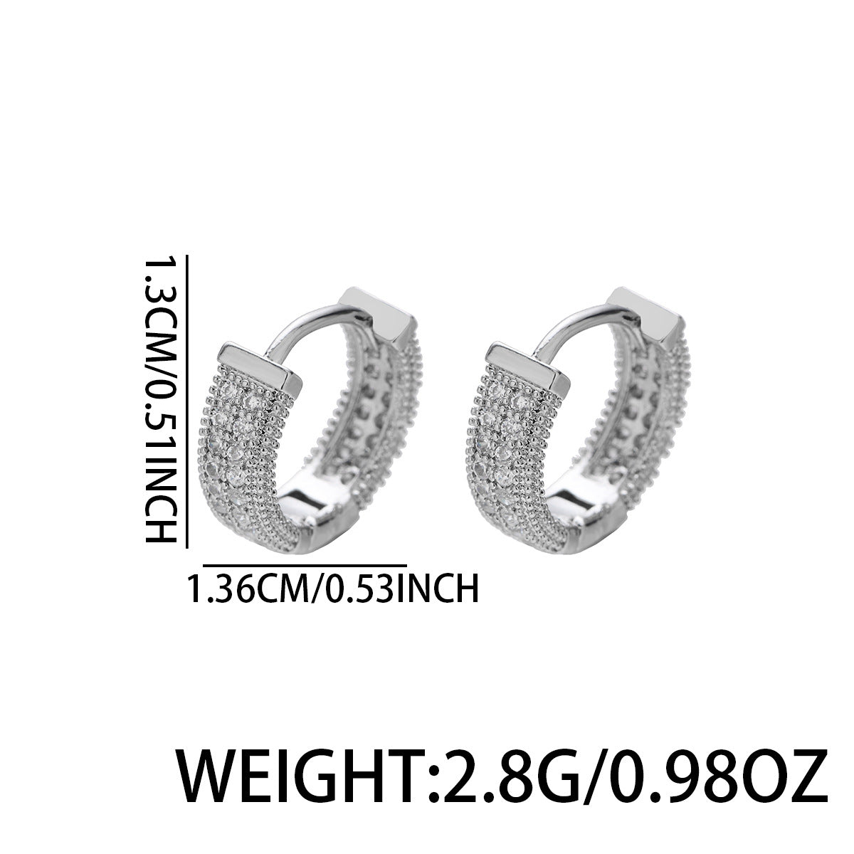 Wholesale  Rock Diamond Earrings  Men's Earrings
