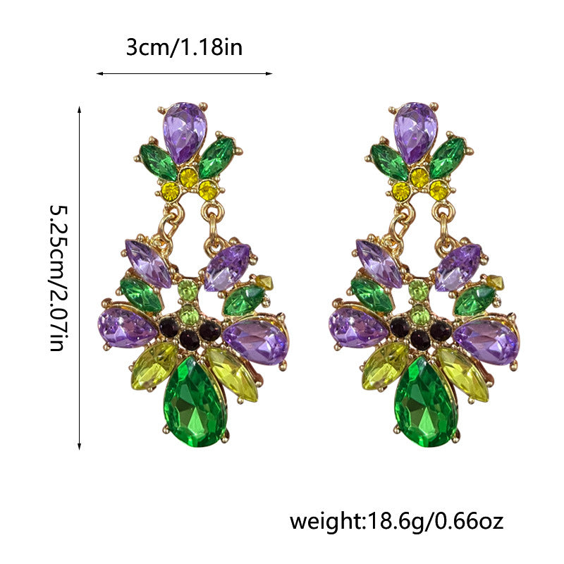 Wholesale Green Saint Parkside Irregular Crystal Flower Light Luxury High Sense Design