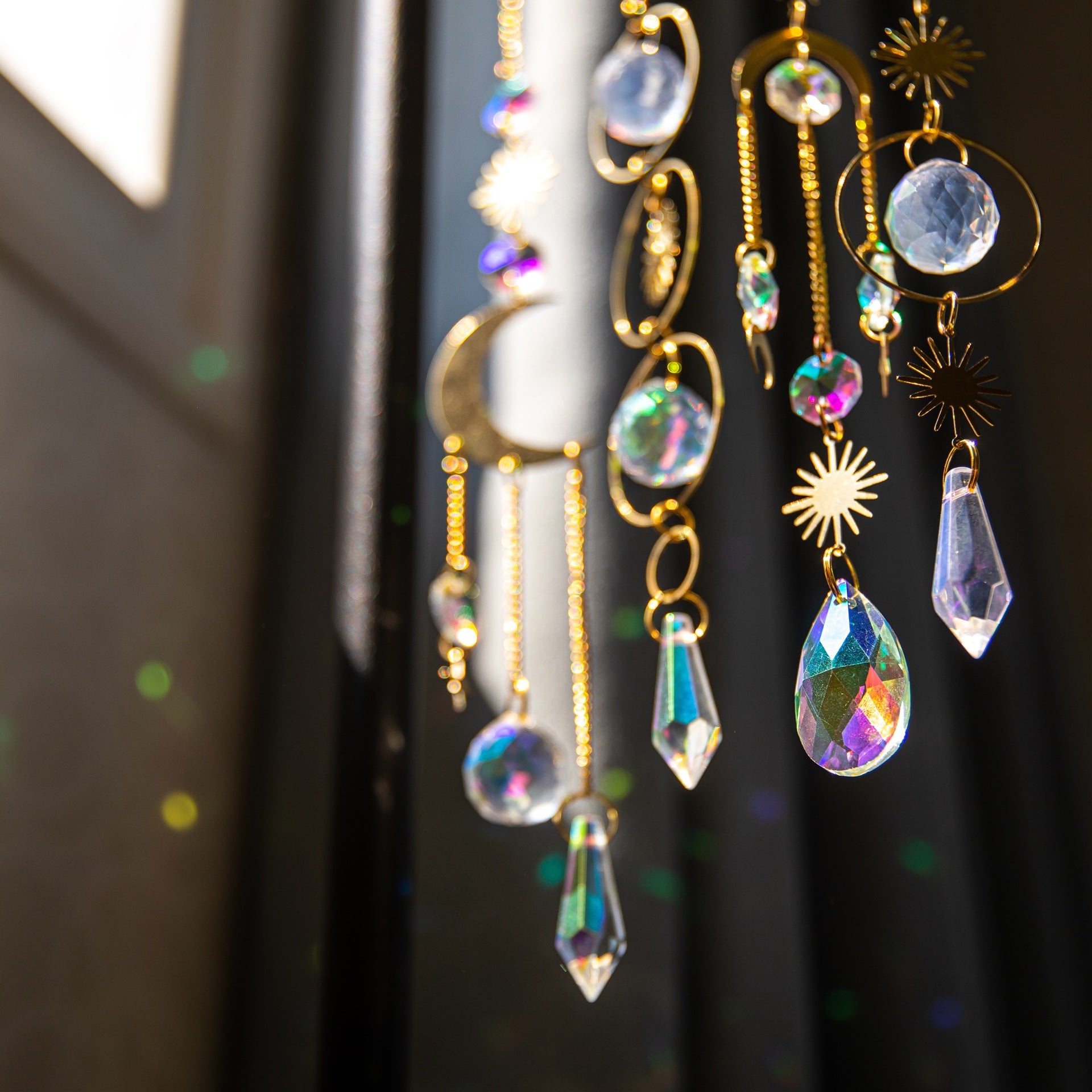 Wholesale Brass Crystal Wind Chime Sun Catcher Prism Ball Decoration