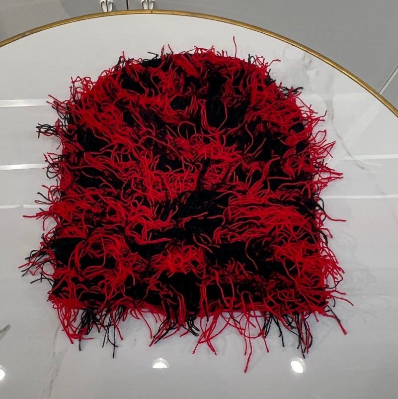 Wholesale Autumn Winter Acrylic Knitted Wool Monkey Fur Hat