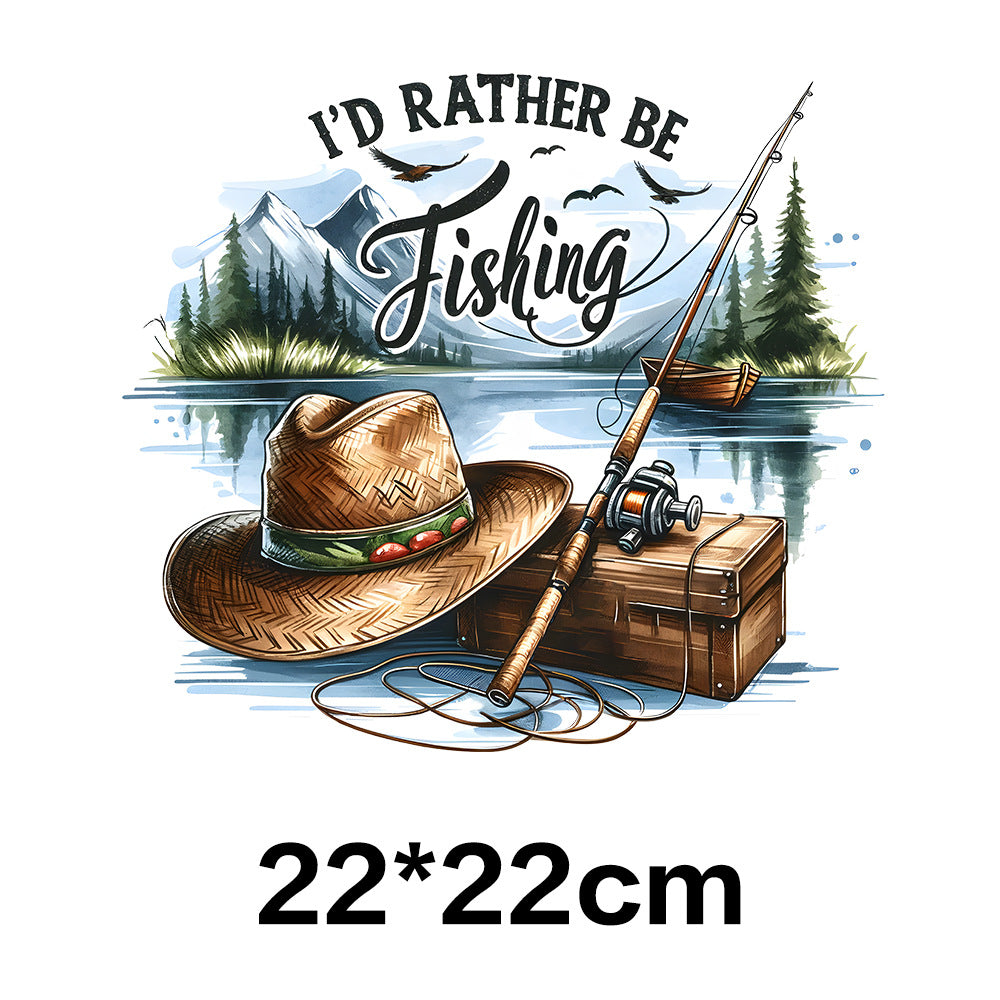 Wholesale Fishing UV DTF Ready to Press Transfers Wraps