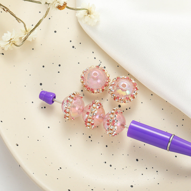 Wholesale 10pcs Luminous Handmade Beads with Drilled Straight Holes