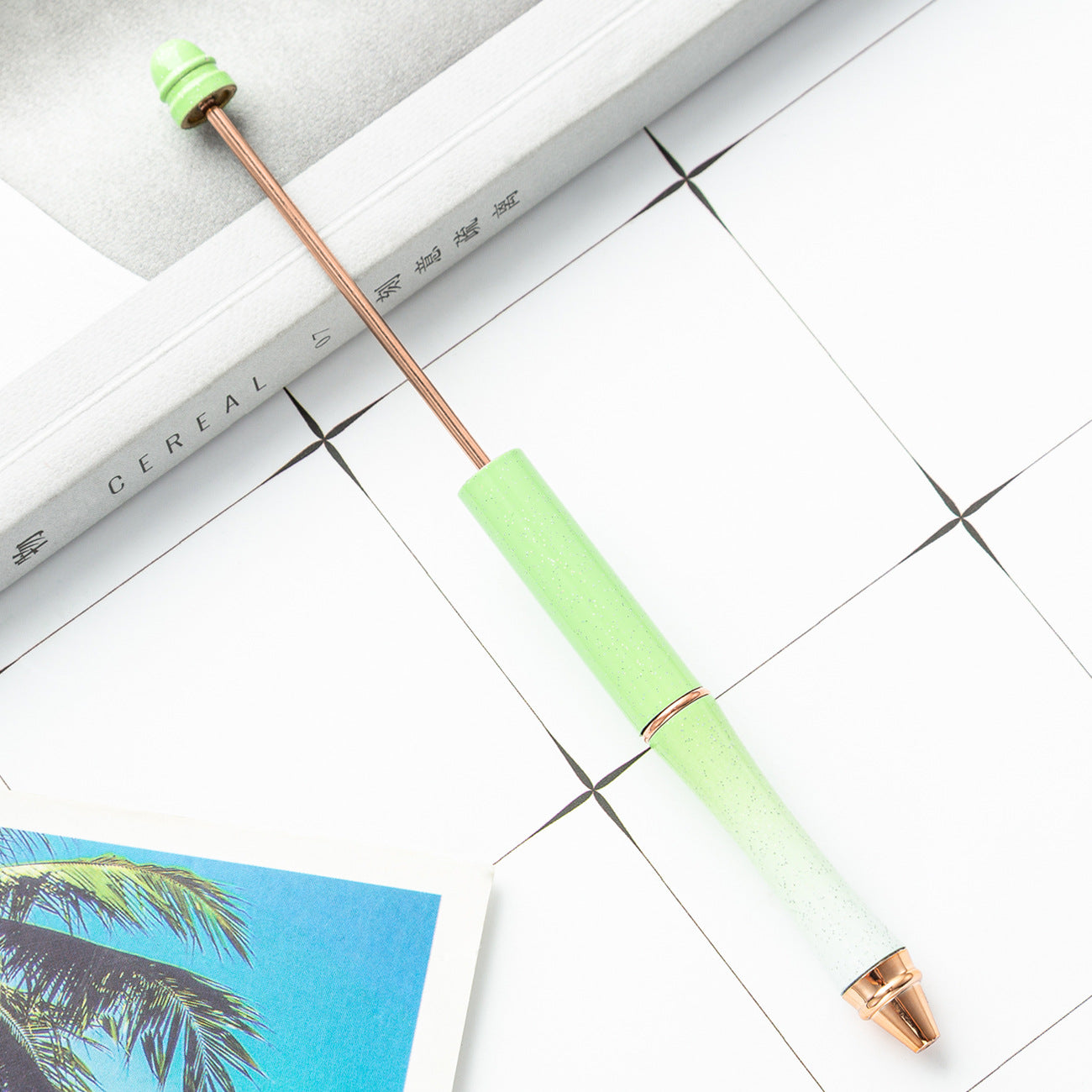 Wholesale Rose Gold Metal  DIY Beadable Pen Ballpoint Pen