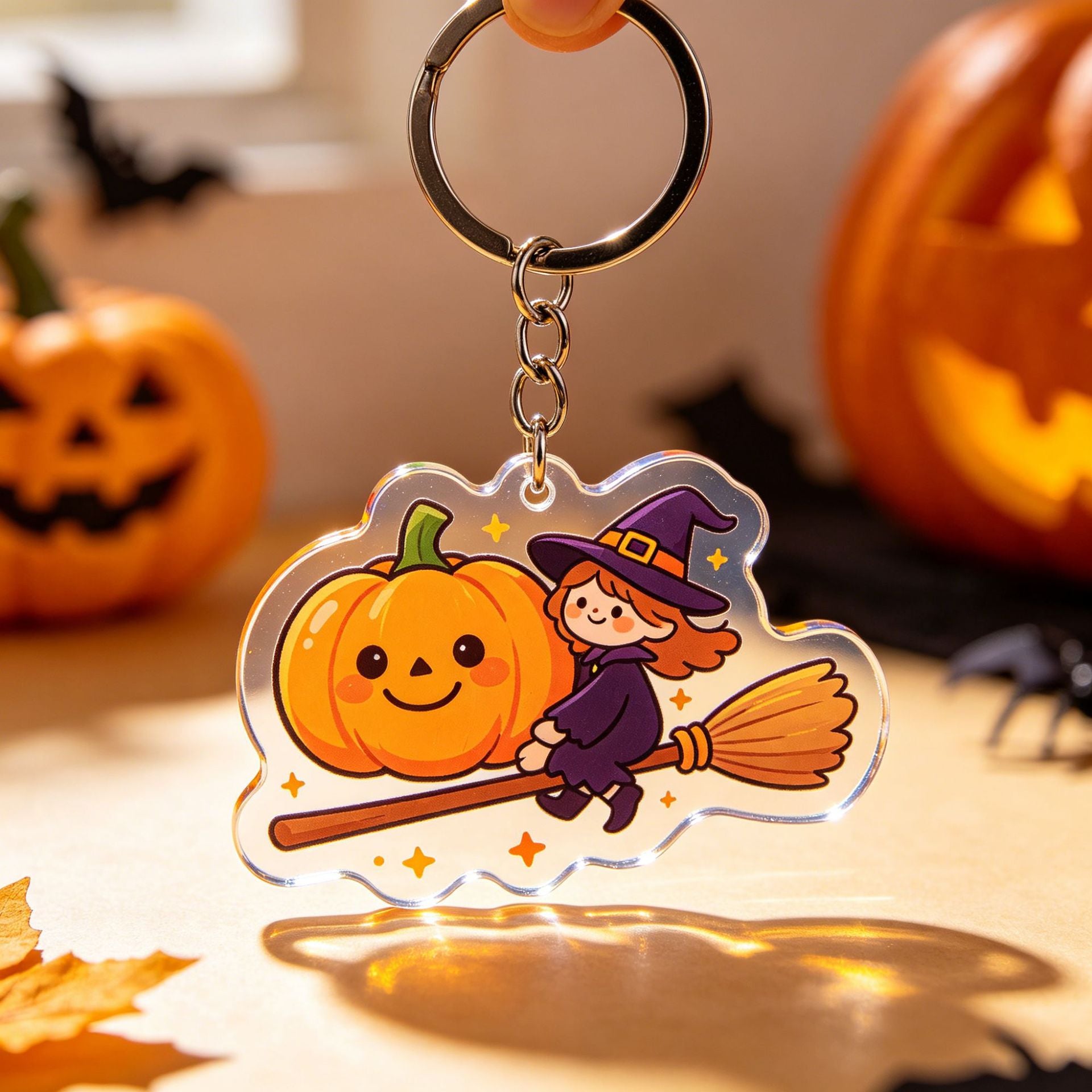 Wholesale  Mummy Cartoon Acrylic Keychain Cute Ghost Skeleton Pendant Bag Charm Car Key Accessory Gift For Boutique Resale