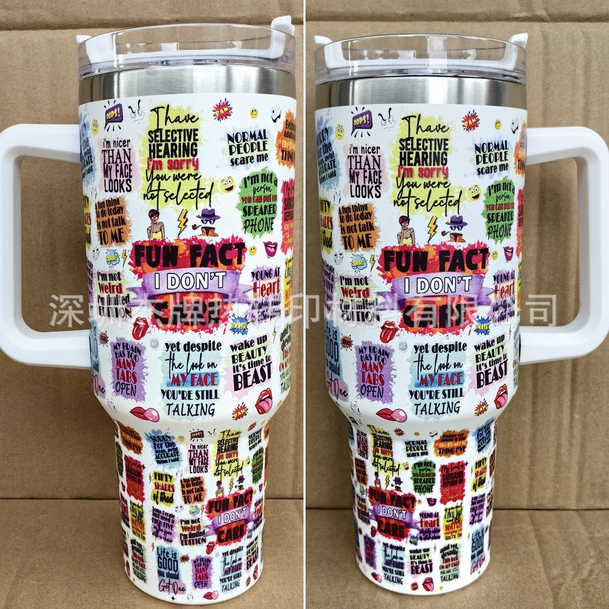 Wholesale Mother's Day Series 40oz Car Handle Large Capacity Ice Bomber Cup