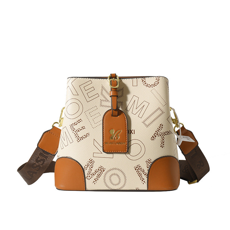 Wholesale High-capacity PU Bucket Bags, Crossbody Shoulder Bags