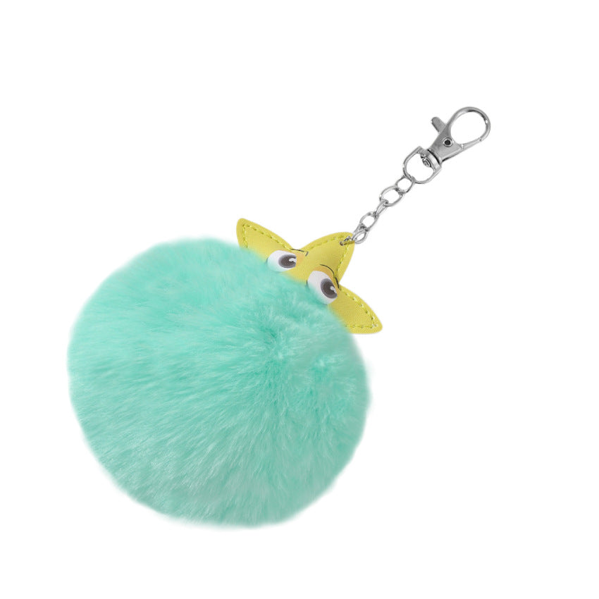 Wholesale Pentagram Plush Keychain