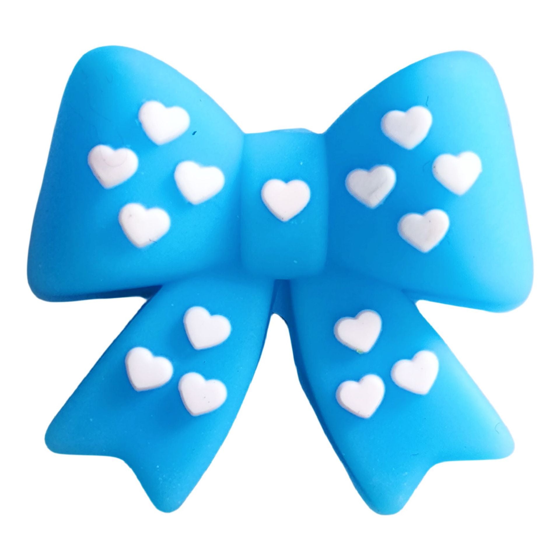 Wholesale 10pcs color polka dot bow 3D Focal Beads