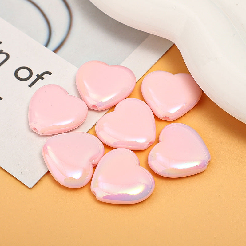 Al por mayor 100 piezas de amor brillante corazón de amor acrílico