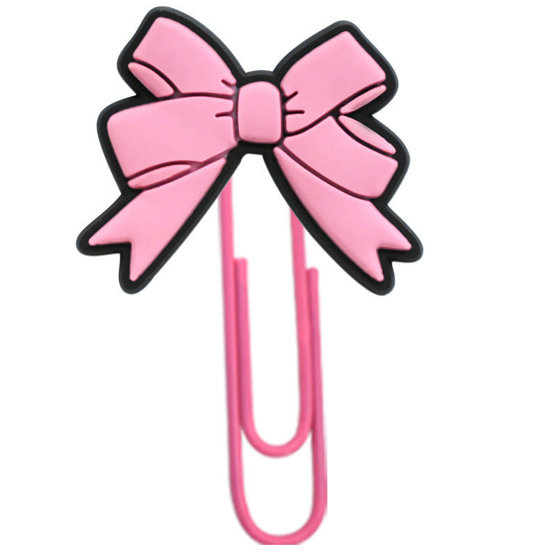 Wholesale Random 50pcs Cartoon bow student paper clip bookmark