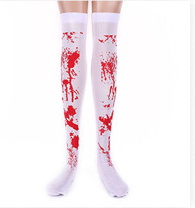 Wholesale Halloween Blood Socks Gloves Bloody Skeleton Socks