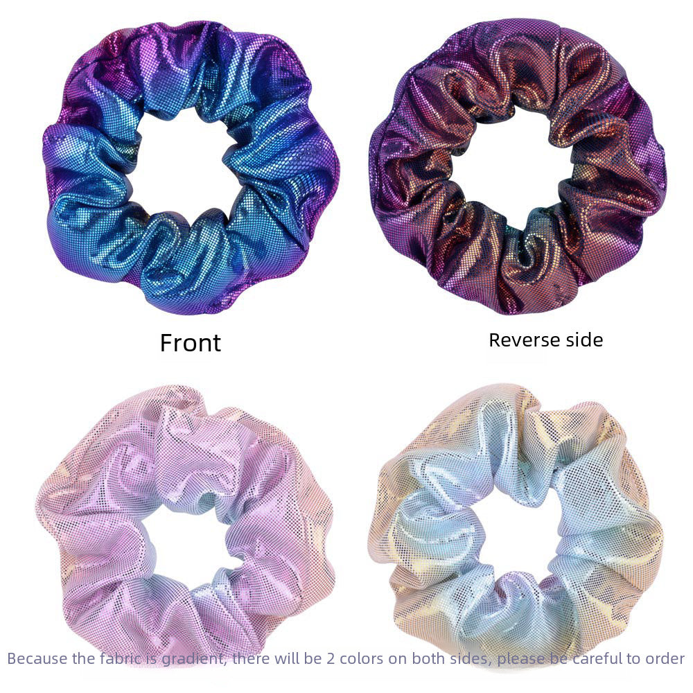 Wholesale 16-color laser hot stamping two-color gradient hair rope