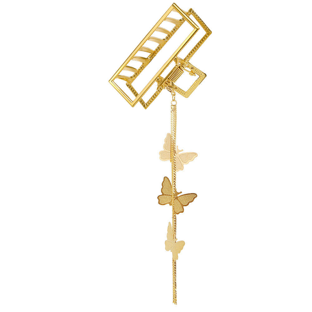 Wholesale Alloy Butterfly Heart Pendant Hair Grab