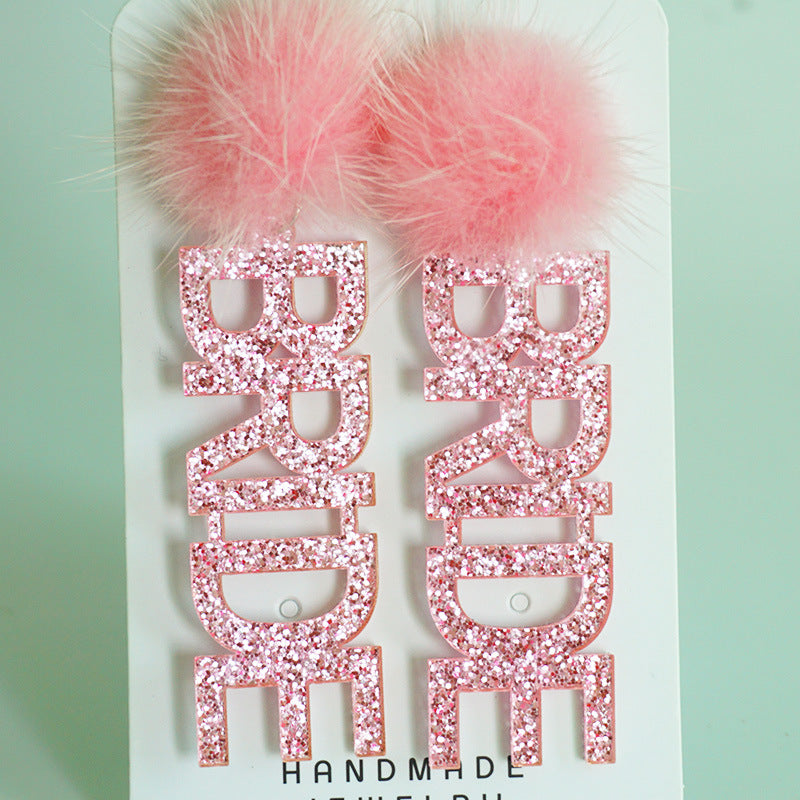 Wholesale 2pairs/pack Beautiful Floral Pearl Laser Bright Party Earrings