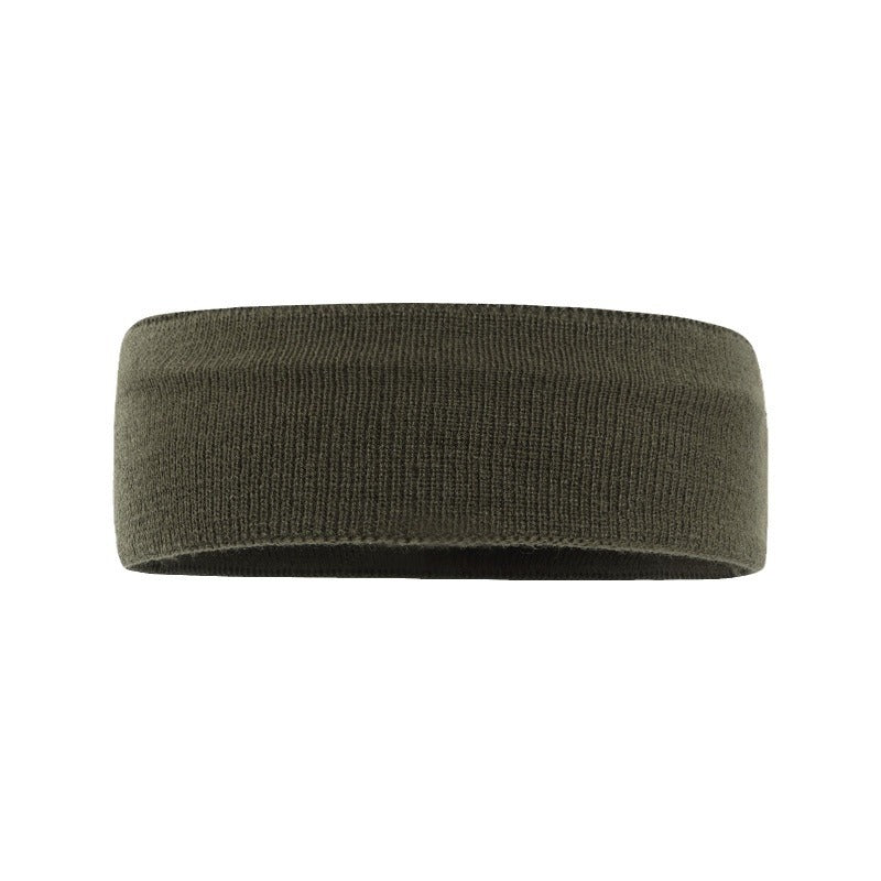 Wholesale knitted wide-brimmed elastic sweat-absorbent sports simple solid color headband for women