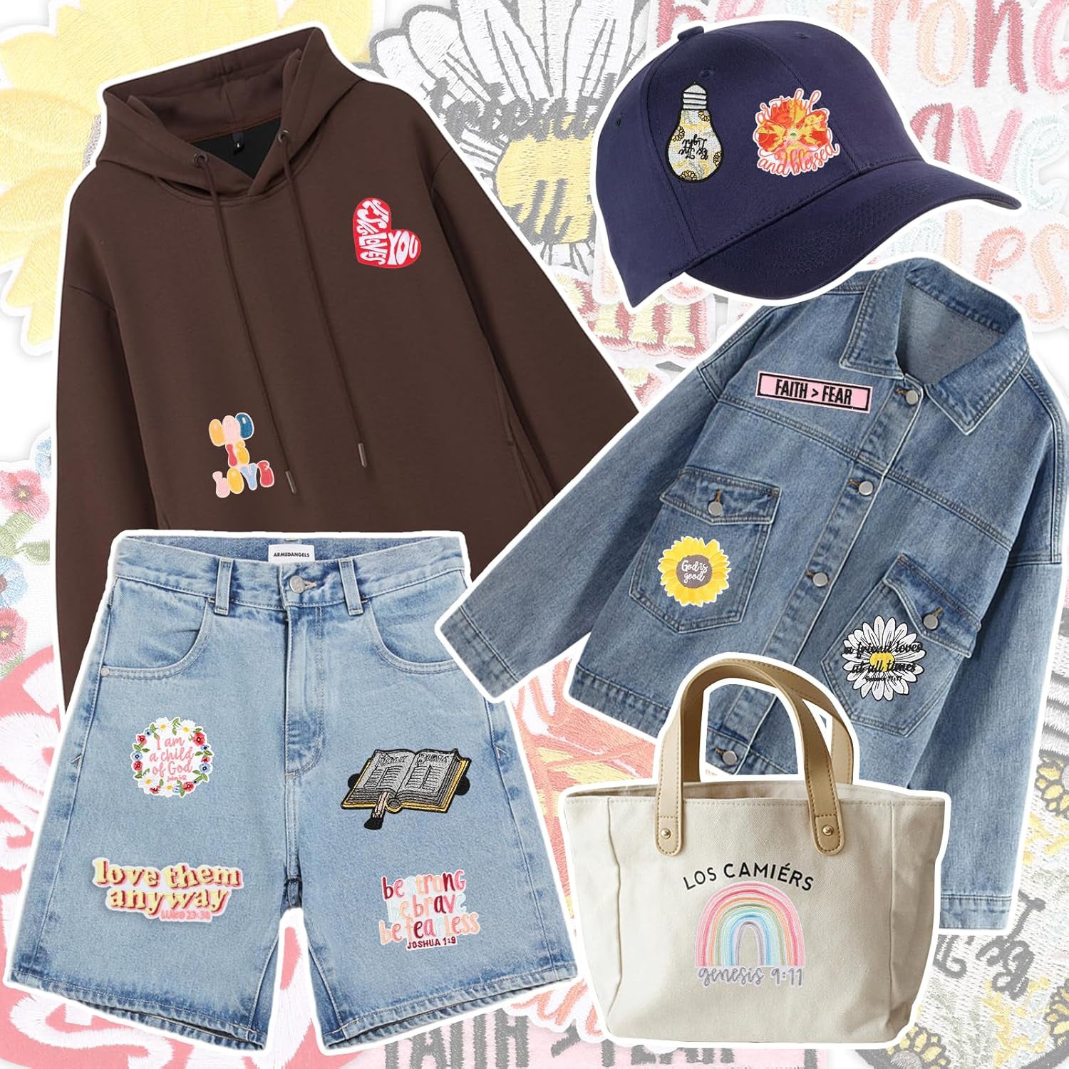 Wholesale Faith-themed embroidered cloth patch Jesus patch