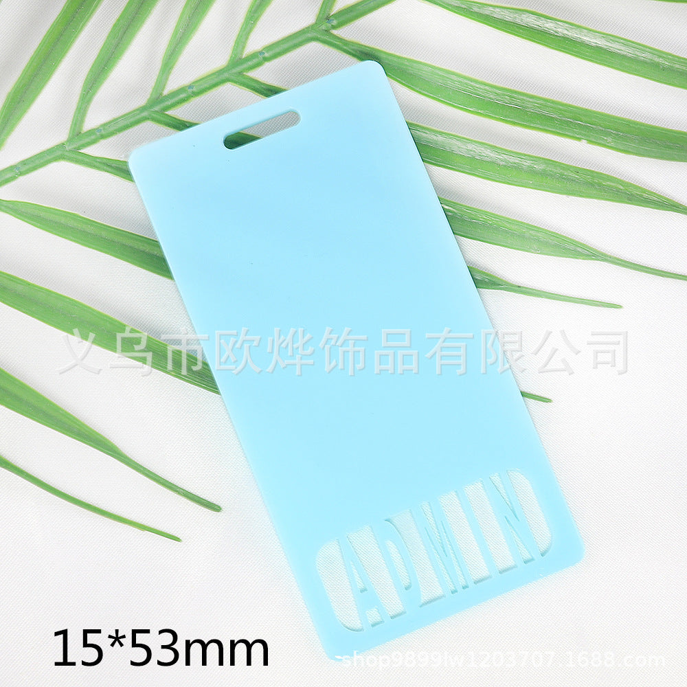 Wholesale 10pcs New Blank Glitter Acrylic Hollow Letter DIY Pendant Bookmark