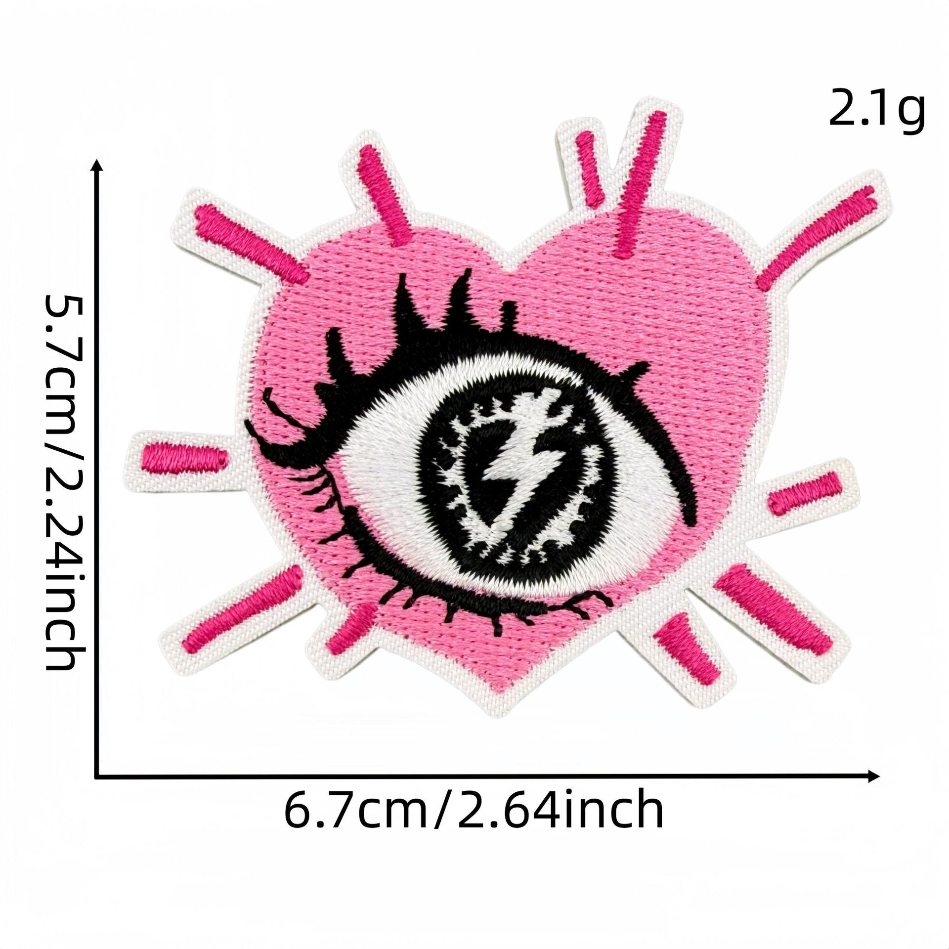Wholesale Y2K Black Pink Heart Star Embroidered Patches 20 Pcs Fashion Decorative Accent For Clothing Bags Gift Craft Supply