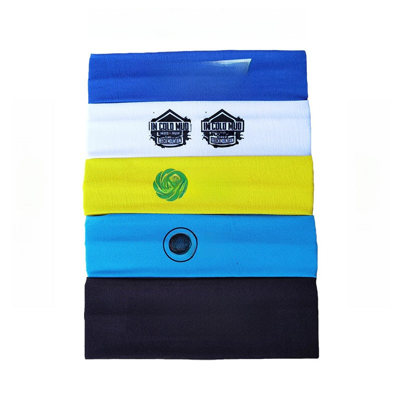 Wholesale popular solid color high elastic headband yoga sports hair band hair accessories sweat-absorbent headscarf headdress wide edge headband