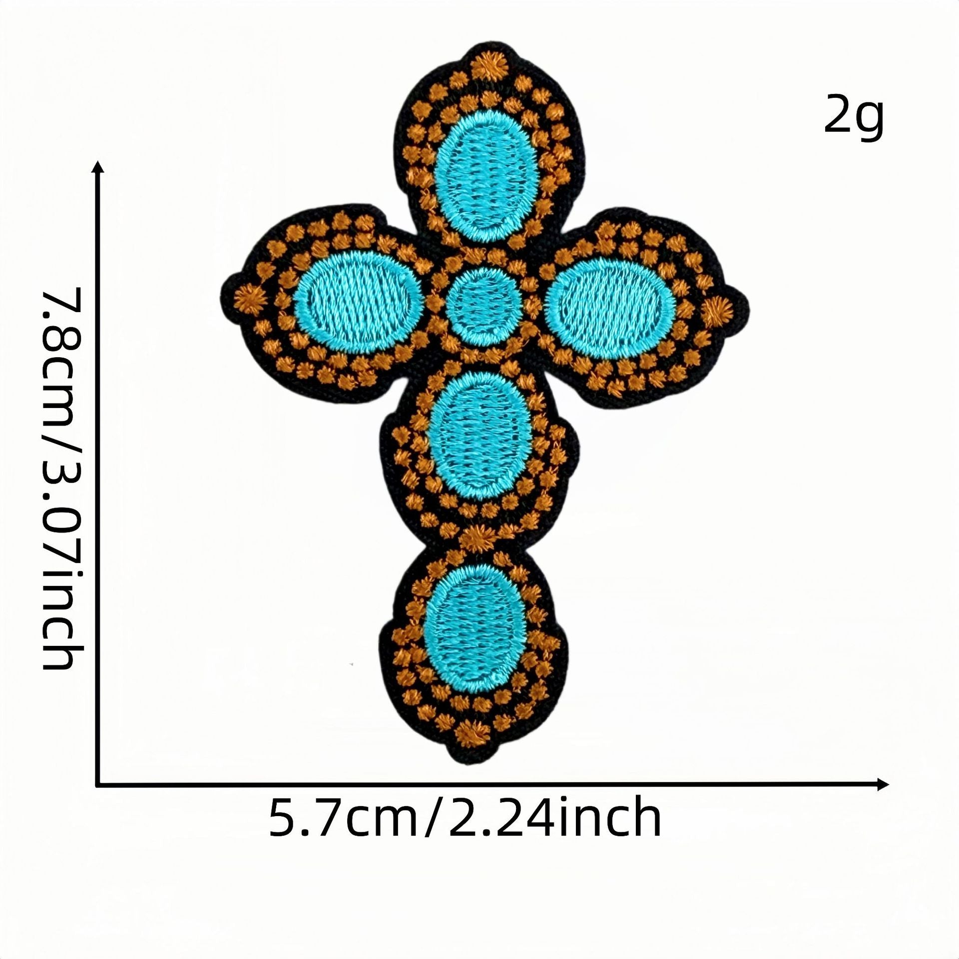 Wholesale Casual Embroidered Iron On Patches Set Of 9 Western Cowboy Cross Design For Hats Bags DIY Craft Supply