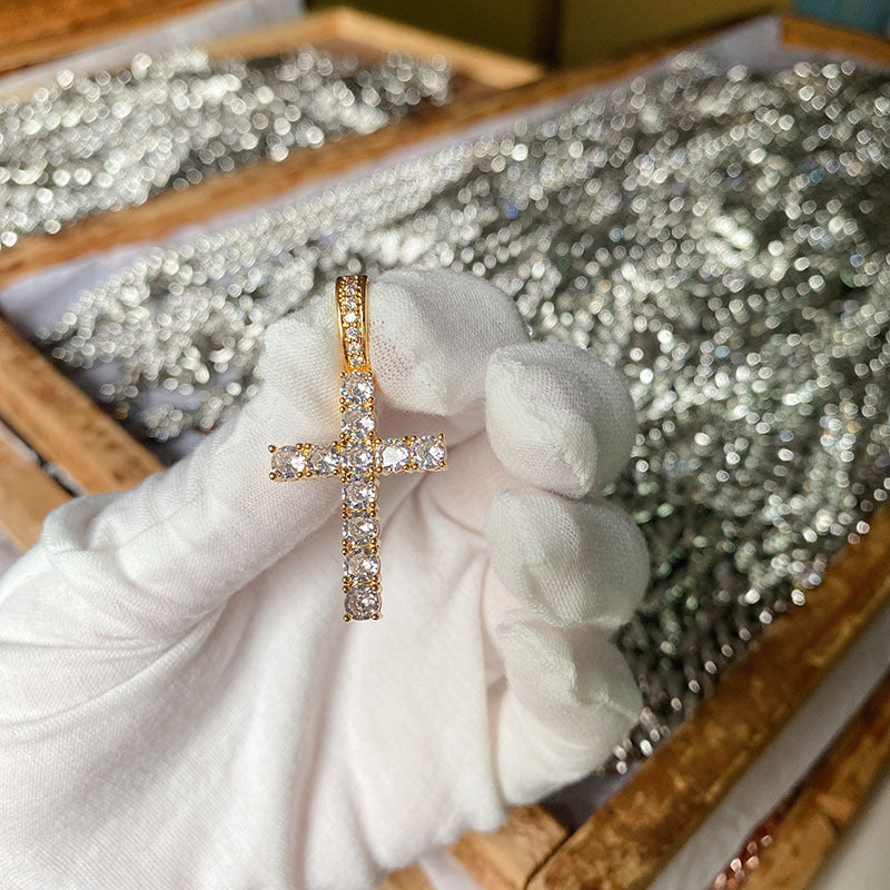 Wholesale Renqing Jewelry Rock Pendant  Hip-Hop Necklace