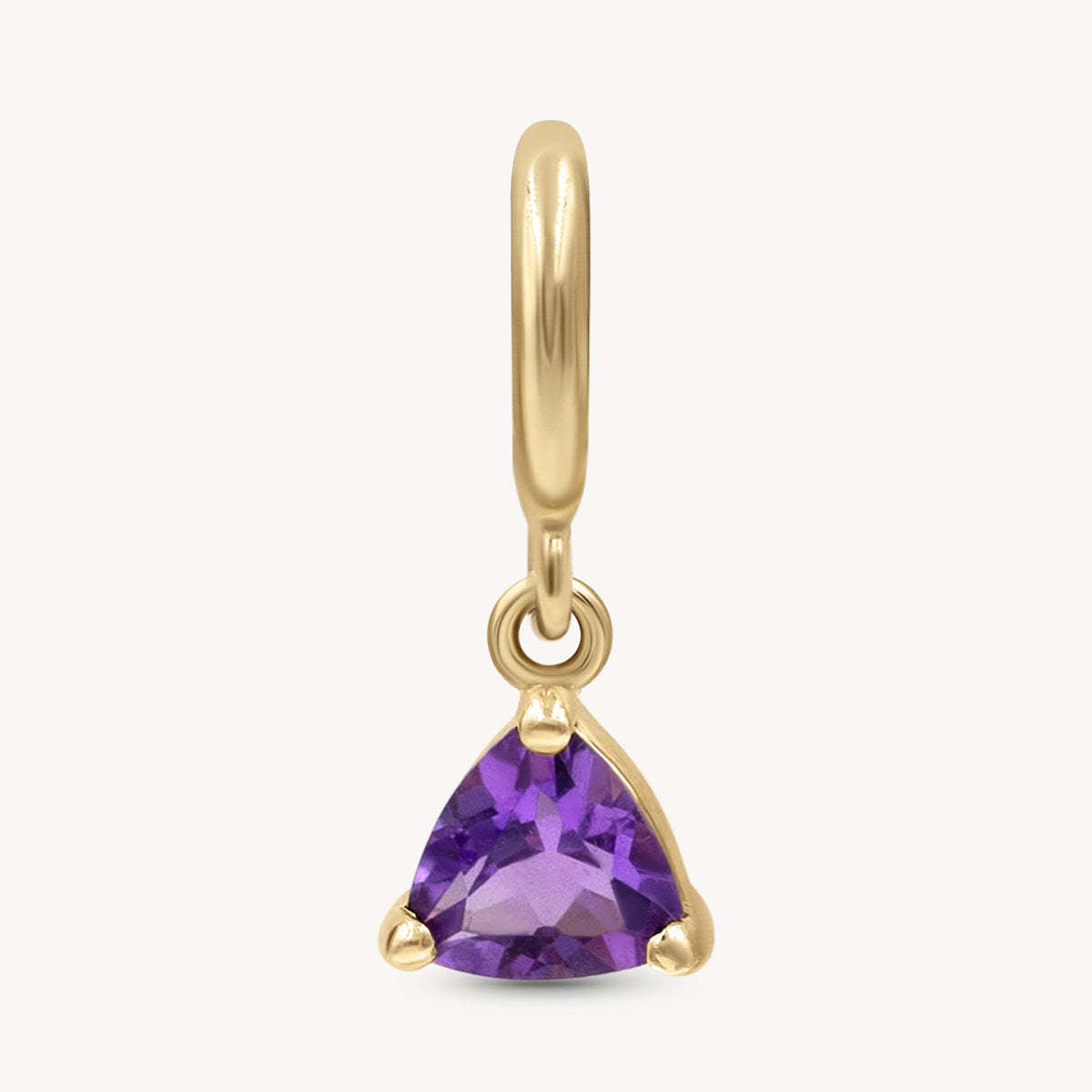 Wholesale Classic Birthstone Pendant 18K Gold Plated Geometric DIY Jewelry Charm Fashion Accessory For Women Gift Boutique Resale