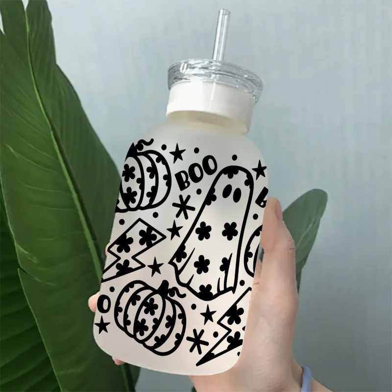 Wholesale Skeleton Bat Halloween 16oz Cup UV DTF Wraps