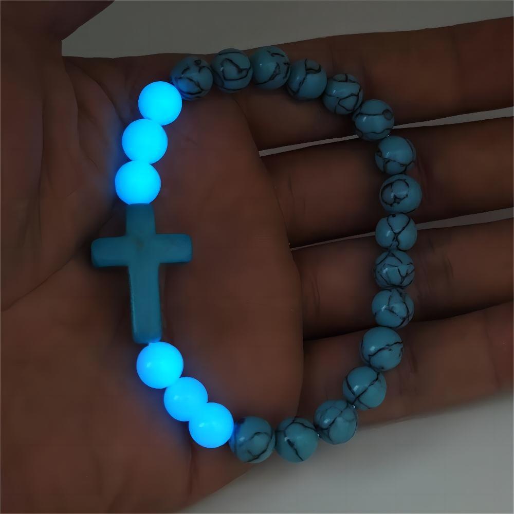 Wholesale Blue And White Couple Luminous Bracelet  Turquoise Bracelet