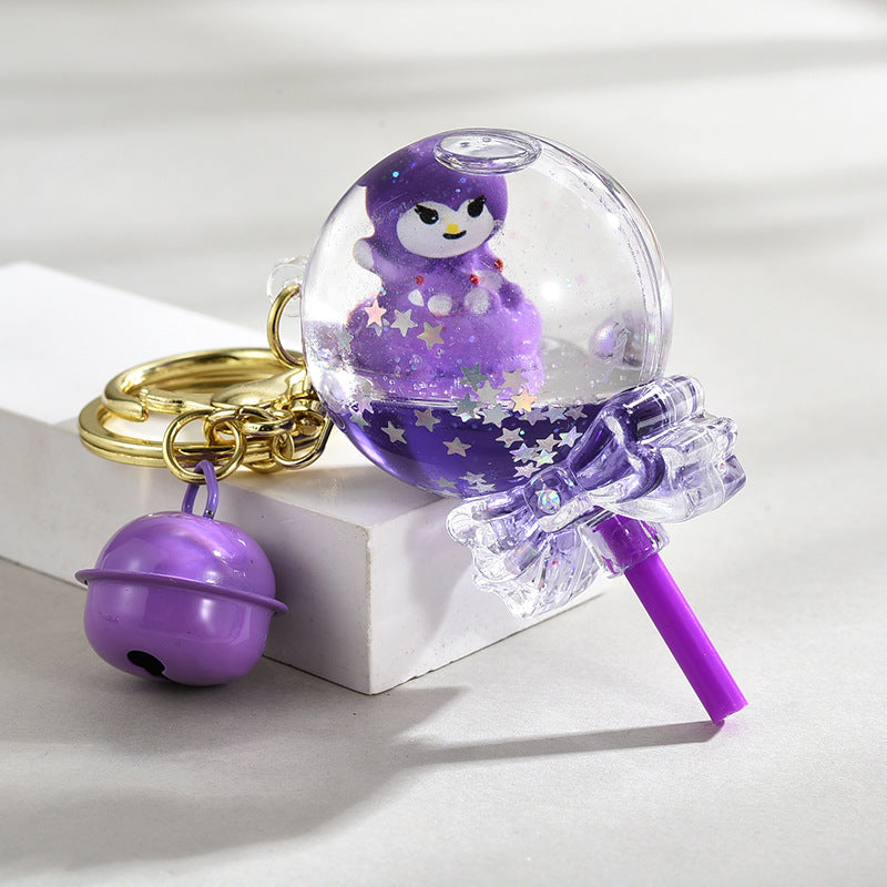 Wholesale Creative Floating  Acrylic Oil Flow Sand Bottle
