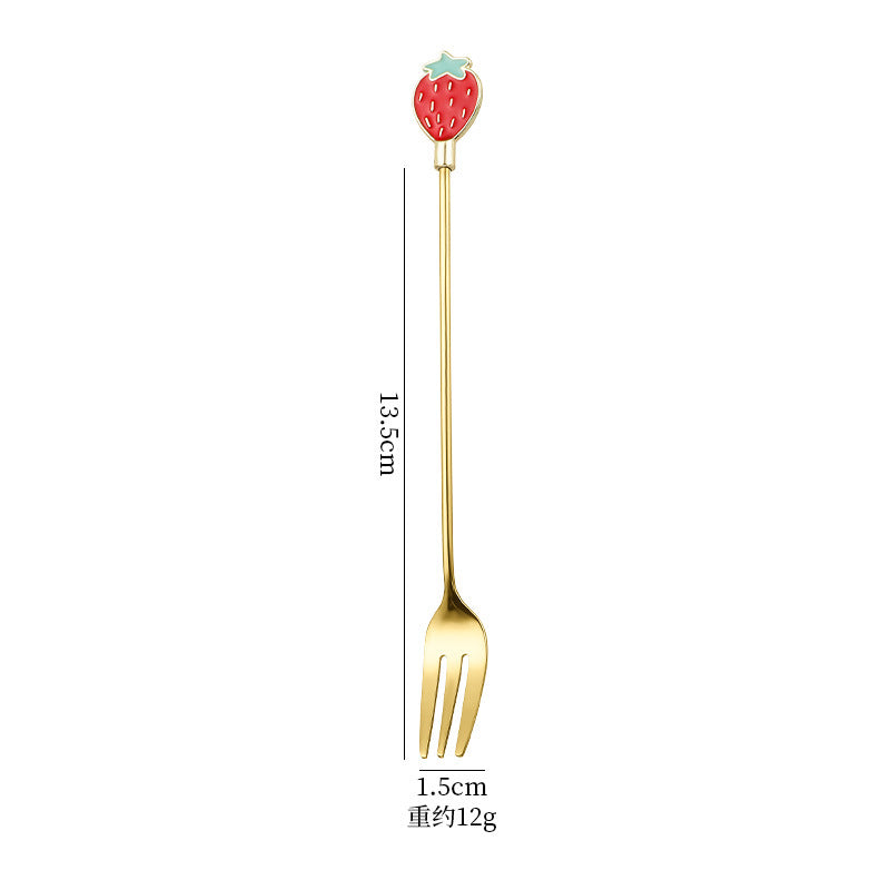 Wholesale spoon fork cartoon tableware cute dessert spoon Kitchenware