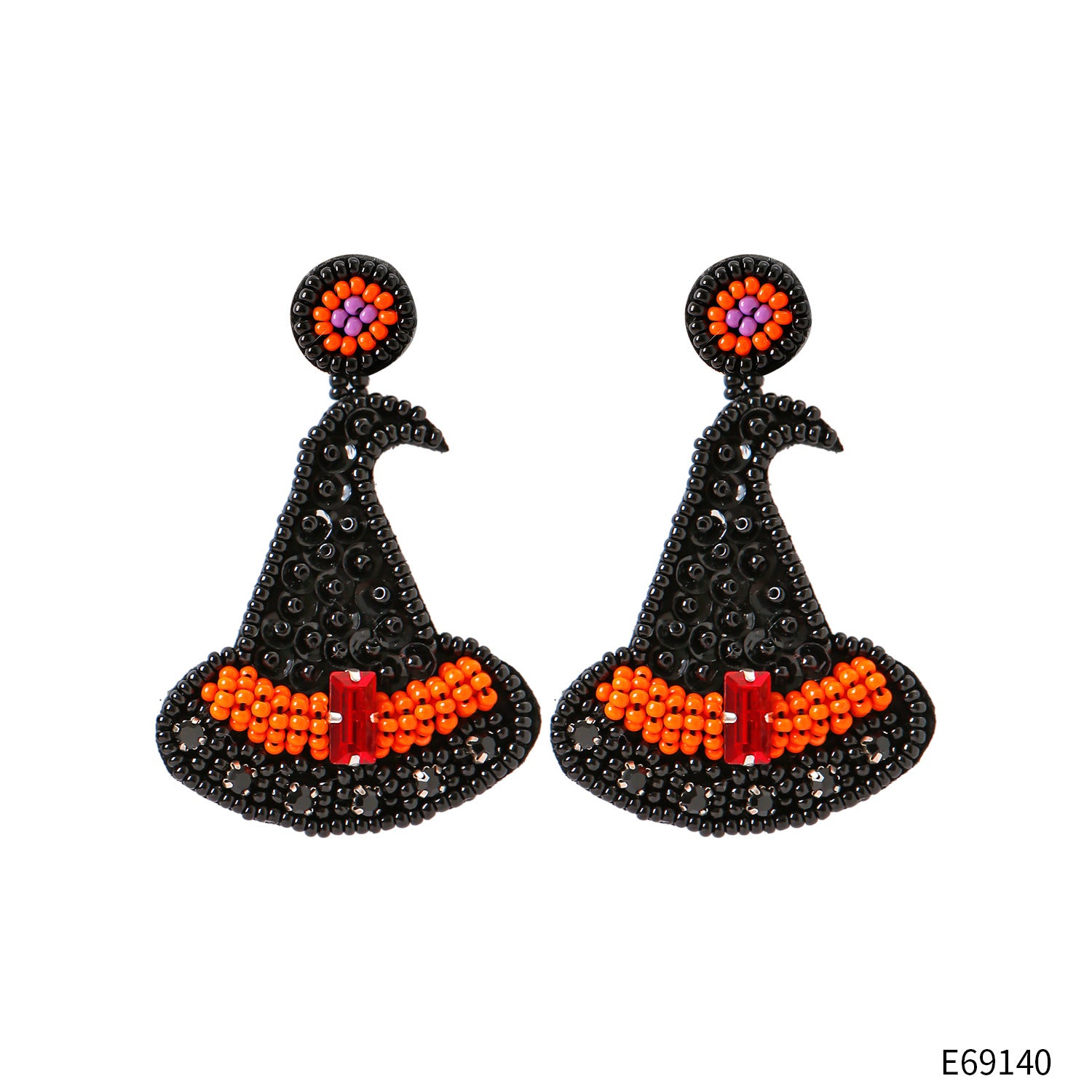 Wholesale Funny Halloween Hat Beads Earrings