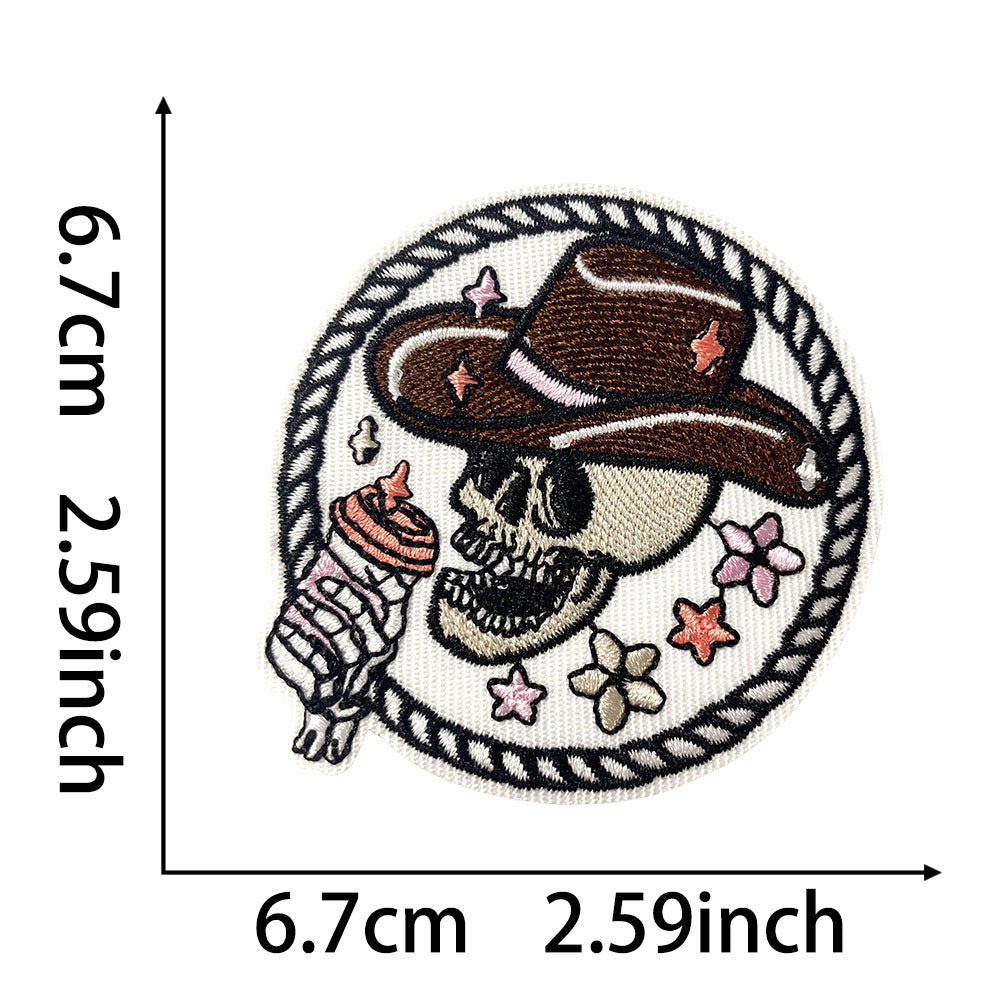 Wholesale Chic Retro Text Embroidered Patch With Iron On Backing Cowgirl Mama Stay Feral Excuse For Coat Craft And Fashion Accessory Resale