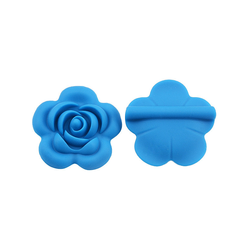 Cuentas de silicona de la dentición al por mayor 50 piezas de rosa