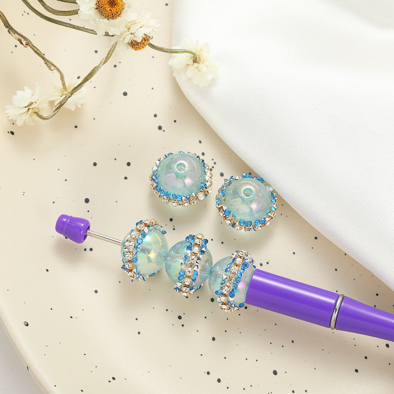 Wholesale 10pcs Luminous Handmade Beads with Drilled Straight Holes